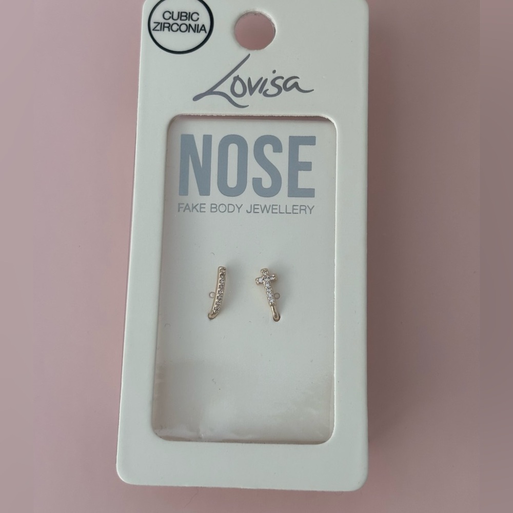 NWT Lovisa Gold Faux Nose Ring Set of 2